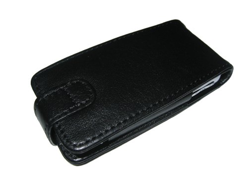 BLACK Genuine Leather Case + FREE screen protector for Sony Walkman Video NWZ-A815, NWZ-A816, NWZ-A818, NWZA815, NWZA816 & NWZA818