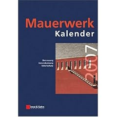 Mauerwerk-Kalender 2007 (Mauerwerk-Kalender (Vch))