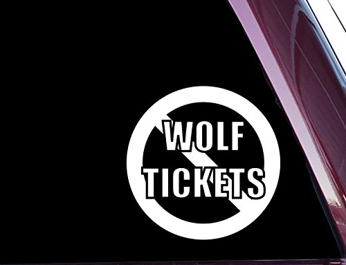 MMA - Nick Diaz - No Wolf Tickets - Funny - 4.75" X 4.75" - Precision-Cut Vinyl Decal