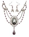 Pirate Cameo Necklace And Earring Set