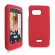 Red Soft Textured Silicone Gel Skin Cover Case for Samsung Moment M900