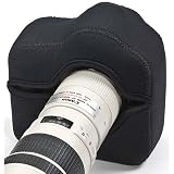 LensCoat Soft Neoprene BodyGuard Pro for Pro SLR & Semi Pro SLR Cameras With Optional Grips Attached - Black