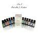 Duft�l Made in Germany 12 er Packung Duft�l a`10 ml - Ensemble Nr.1 Frische / Natur mit den Sorten Rose, Lavendel, Eucalyptus, Blue Akqua, Jasmin, Orchidee, Tanne, Minze, Vanille, Erdbeere, Lemongras, Flieder