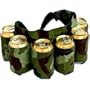 Redneck 6 Pack Beer & Soda Can Holster Belt - Camo