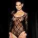 Angelina Long Sleeves, Lace Bodysuit (#70401Bow Tie, Black)