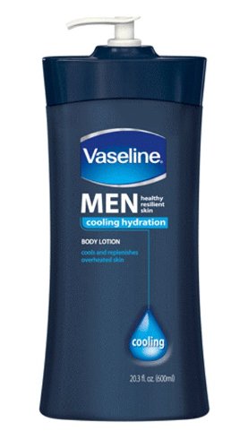 Vaseline Men's Cooling Hydration Body Lotion, 20.3-ounce Bottles (Pack of 3)