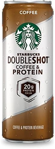 6 Pack - Starbucks Doubleshot Coffee and Protein - Coffee - 12oz + Energy Drink Outlet Sticker by Strabucks
