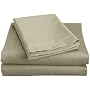 Elegance 250-Thread Count Cotton Rich Full Sofa Bed Sheet Set, Taupe