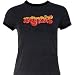 Blondie 'Graffiti' Women's / Juniors gray lightweight ringer tee