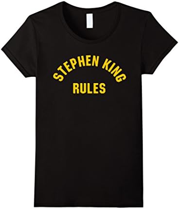 Women's Stephen King Rules Costume Halloween T-shirts XL Black