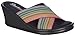 Women's Skechers, Cali Tumblers GoreGeous Wedge Sandals MULTI COLOR STRIPE 7 M