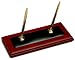Rosewood & Leather Pen Stand