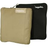 Black Baggallini Zipout Shopping Bag for practical travel and shopping ~ choice of colors