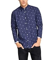 Esprit Camisa Hombre (Azul Oscuro)