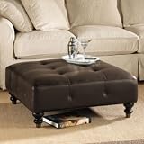 Kent Leather Ottoman