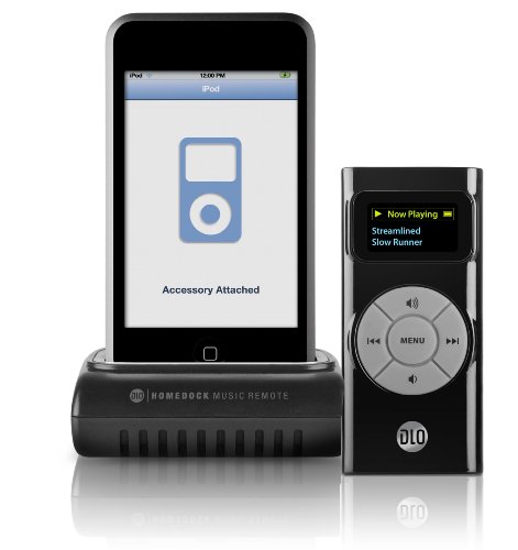 DLO Home-Dock with On-Screen Display Full Function Remote for iPod , Classic , Touch , Nano – Viewable Remote works up to 150 ft Away & Through Walls