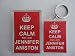 Keep Calm And Love Jennifer Aniston Novelty Keyring and Fridge Magnet Set