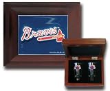 Atlanta Braves Collectors Gift Box w/Flared Shooters - MLB Baseball Fan Shop Sports Team Merchandise