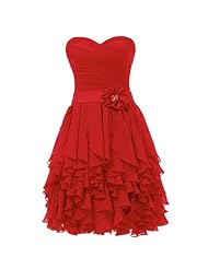 Chiffon Sweetheart Evening Dress/Homecoming Dress/Bridesmaid Dress/Prom Dress/Wedding Party Dress 