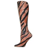 Tiger Striped Black & Tan Legging Tights
