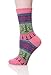 Color City Womens 5 Pairs Colorful Thick Knitting Cotton Crew Socks - Warm Wool Winter Socks,Free Size,Style a
