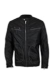Jack & Jones Lederimitat Jacke Canuck, Black, Gr.S
