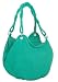 Nicole Aqua Green Faux Leather Scoop Twisted Strap Shoulder Bag SALE