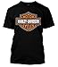 Harley-Davidson Men's Orange Bar & Shield Black T-Shirt 30290591