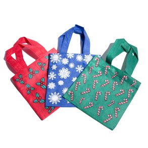 Assorted Holiday Tote Gift Bag