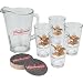 20Pc Budweiser Bar Set - Pitcher, Glasses, Coasters NEW