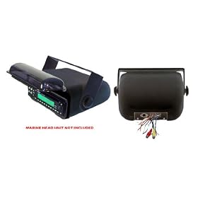 PYLE PLMRCB3 Universal Marine Stereo Housing w/Full Chassis Wired Casing (Black)