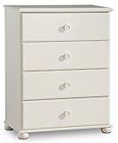 Pure White 4 Drawer Chest