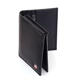 Ryan Mens Leather Wallet L Shape Trifold Secure Inside Billfold section 10 Cards & ID Window