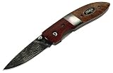 Eigenschaften Herbertz  / Herbertz Damast-Einhandmesser, 35 Lagen, Stahl 440, Wurzelholz, Cocobolo, Abalone-Einlage