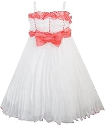 Girls Pleated Tank Polyester Flower-Girl Dress/Bridesmaid Dress 
