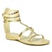 REMAIN T-Strap Gladiator Sandals by Classified