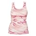 Pink and White Camouflage Cammo Tunic Longer Length Tank shirt tee, 100% Cotton. 5 Adult Sizes