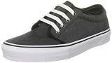 Vans Unisex Adult 106 Vulcanized Suede Canvas Doverherring Black/Oxblood Red Trainer Vnjnl7G 12 UK