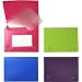 Filexec 3x5 Index Case, Snap Button Closure, 5 Index Dividers, Assorted (Pack of 4) (50098-2027)