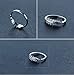 SmallDragon Women's 925 Sterling Silver Cubic Zirconia Leaf Tail Ring (Adjustable)