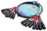 MONSTER CABLE Multi-Channel Audio Snake Cables; 8-Channel Snake Cable; 2 Meter - XLR to XLR; (SL500-S8-X-2)