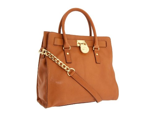MICHAEL Michael Kors Hamilton Large Tote, Luggage Gold Hardware