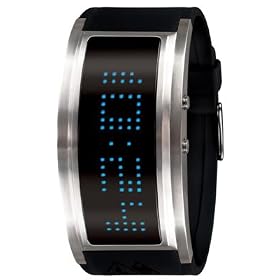 Black Dice Men's Guru Front Multicolored LED Watch BD 060 01 With 7 Individual Coloured Options