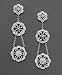Sterling Silver Diamond Flower Drop Earrings (1/2 ct. t.w.)