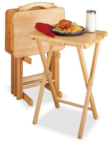 Rectangle 5-pc. TV Table - Beechwood