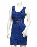 2b Pleated Cinch Belt Dress - DEEP OASIS (L)