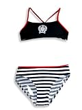 Backflips - Girls 2-Piece Swimsuit Blue, Red, White