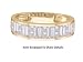 Beautiful 14K. Yellow Gold Ladies 1.00 ctw. Baguette And Princess Cut Diamond Band