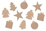Decopatch - Sachet de 10 formes plates Noël h:10