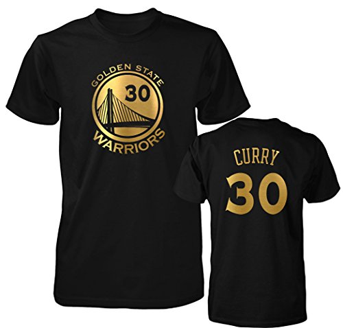 Famous Panda Golden State Warriors Gold Print Men's T- Shirt